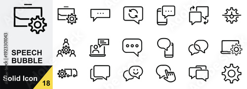 Messaging Conversation Speech Bubble Icons