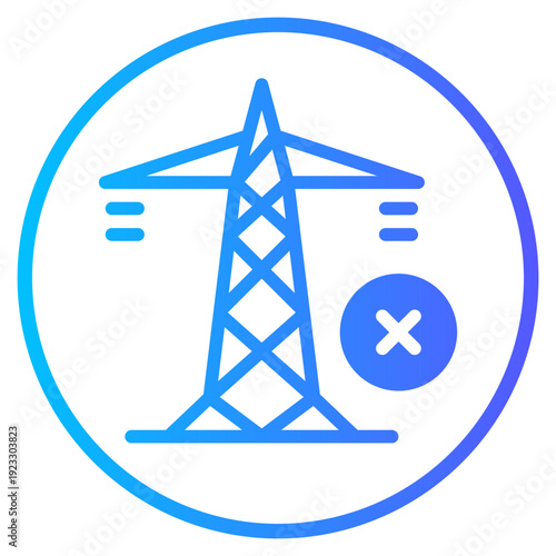 delete gradient icon