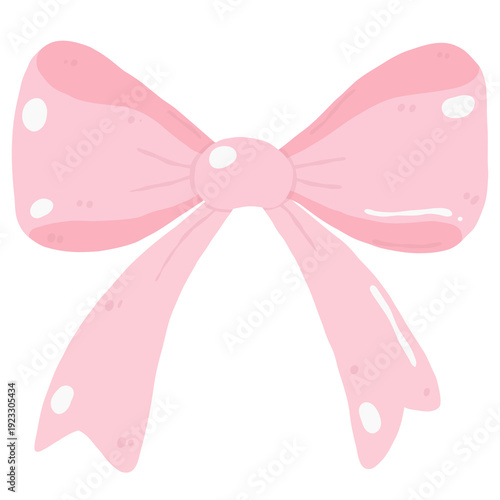 Wallpaper Mural Cute Hand-Drawn Pink Ribbon Bow Illustration: Adorable Pastel Knot Graphic for Gift Wrapping, Baby Shower Decor, and Feminine Design Elements. Torontodigital.ca