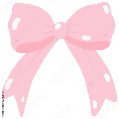 Wallpaper Mural Cute Hand-Drawn Pink Ribbon Bow Illustration: Adorable Pastel Knot Graphic for Gift Wrapping, Baby Shower Decor, and Feminine Design Elements. Torontodigital.ca