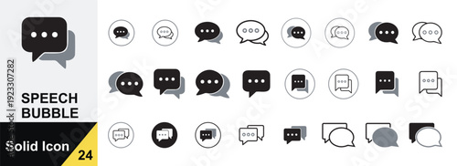 Premium Chat Dialogue Icon Set