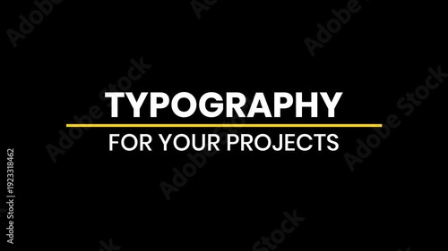 Kinetic Text Animation Titles
