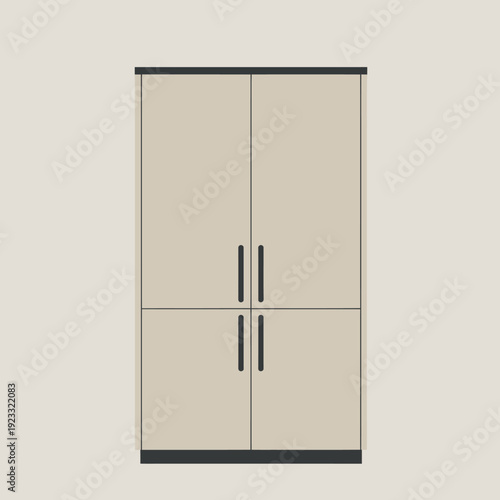 Tall Storage Cabinet with Double Doors.