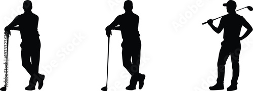 Three silhouettes of individuals using walking aids in an outdoor setting