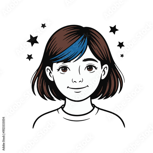 Colored Hair Highlights