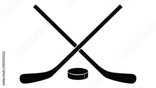 Ice hockey equipment on a white background isolated on white background, Vector