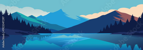  nice lake nestled among majestic mountains and lush trees