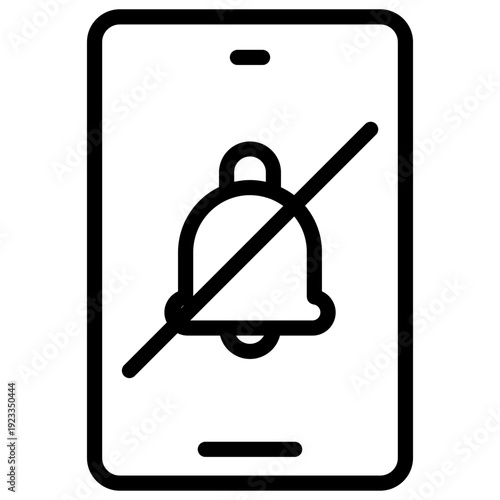 Digital Detox icon. icon silent mode phone.