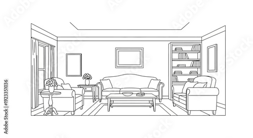 Furniture consists of a sofa set.