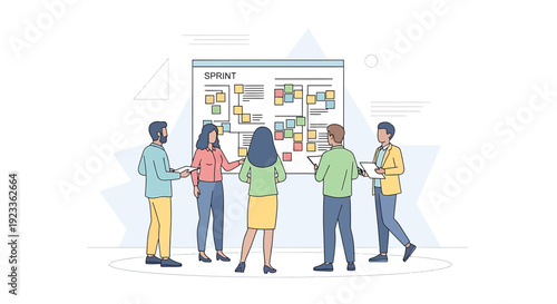 Team Collaboration Agile Planning Board