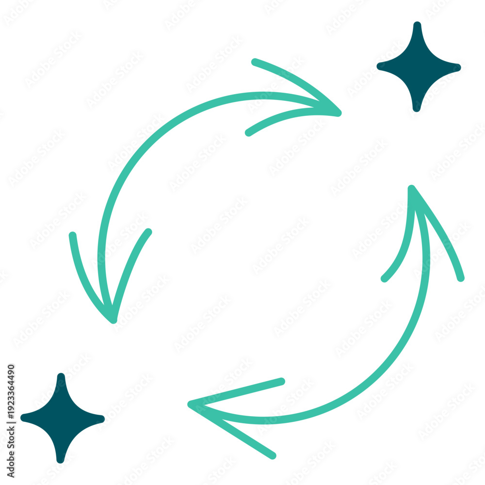 Obraz premium Magic Sync Refresh Icon