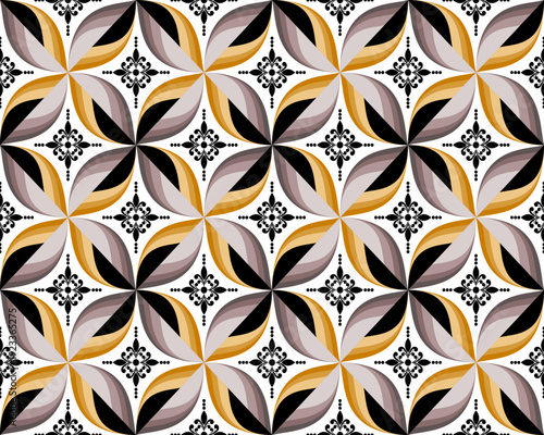 Abstract ethnic geometric pattern design for background or Wallpaper.