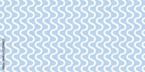 Seamless light blue wavy pattern. Ideal for textile design, apparel, headscarves, gift wrapping paper, packaging, notebook covers, and modern wallpaper backgrounds.