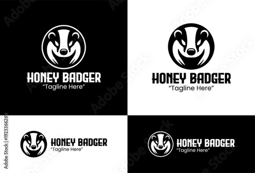 Professional Honey Badger Modern Minimalist Emblem for Corporate Identity
