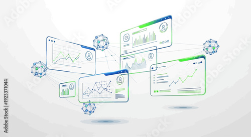 Digital workflow process and data synchronization concept