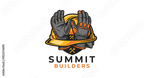 Summit Builders Logo Design Illustration.