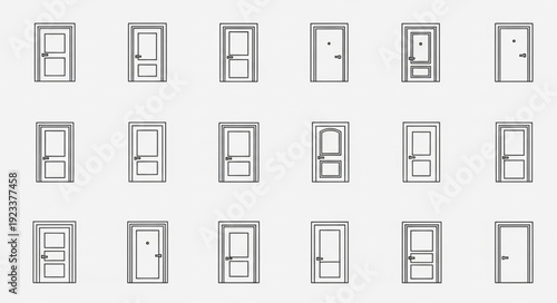 Collection of various door designs and styles.