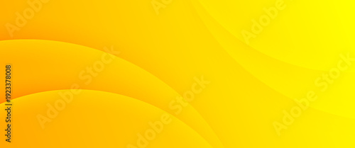 Vibrant Yellow Layered Waves. A modern vector background featuring smooth, overlapping organic waves in bright yellow and orange gradients. Ideal for energetic branding and sunny web headers.