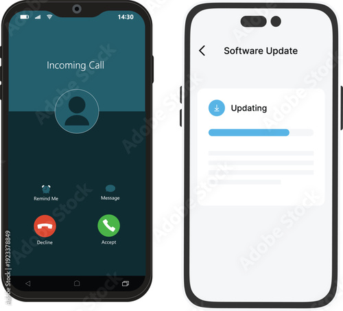WhatsApp Style Chat Interface Vector Illustration – Smartphone Messaging App UI Screen with Conversation Bubbles, Mobile Chat Layout, Online Communication Concept, Flat Design Interface Template