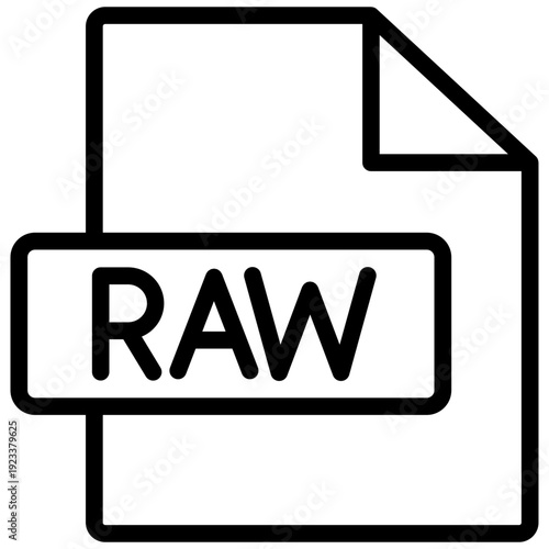 Document icon. document icon with raw text.