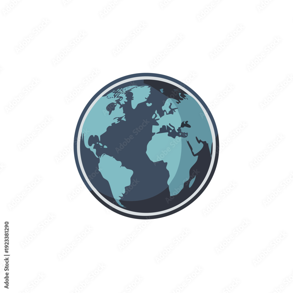 Fototapeta premium Globe Icon Illustration Design.