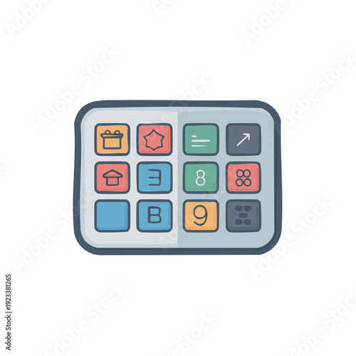 Remote Control Icon Set.