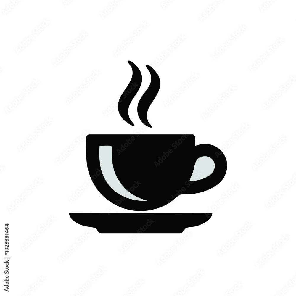 Obraz premium Steaming Cup Coffee.