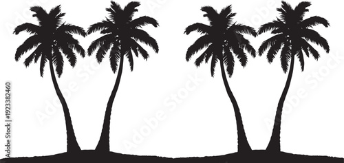 palm tree silhouette, silhouette of palm trees, palm trees silhouette, palm, tree, beach, tropical, vector, summer, illustration, island, nature, sea, sun, silhouette, travel, ocean, palm tree, design