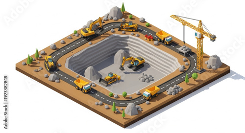 3D Model of Construction Site.