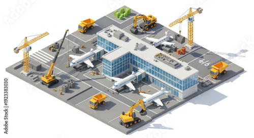 3D Model of Construction Site.