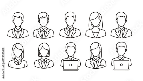 Group of professionals in business attire collaborating and presenting ideas.