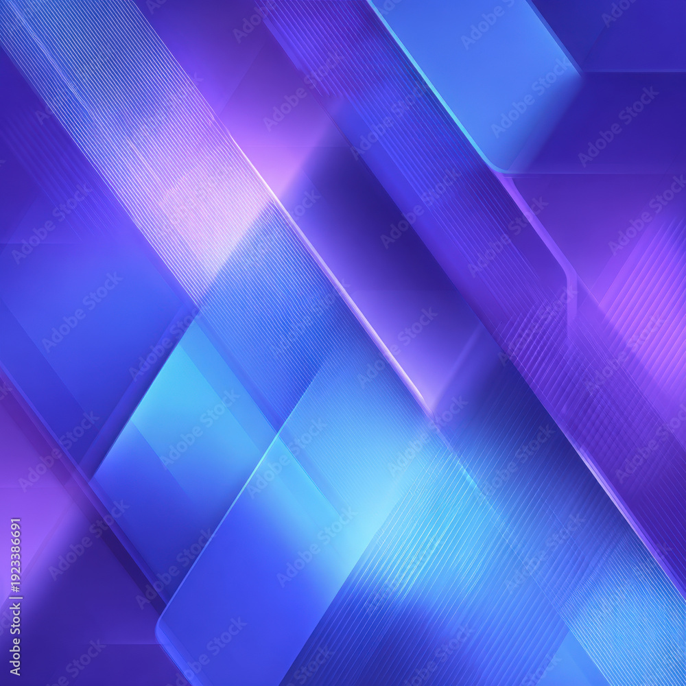 Fototapeta premium A blue and purple background with a pattern of squares and lines. The background is a mix of blue and purple, with the purple being more dominant. The squares and lines create a sense of movement