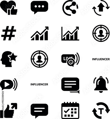 Modern Number 5 Vector Graphic Illustration