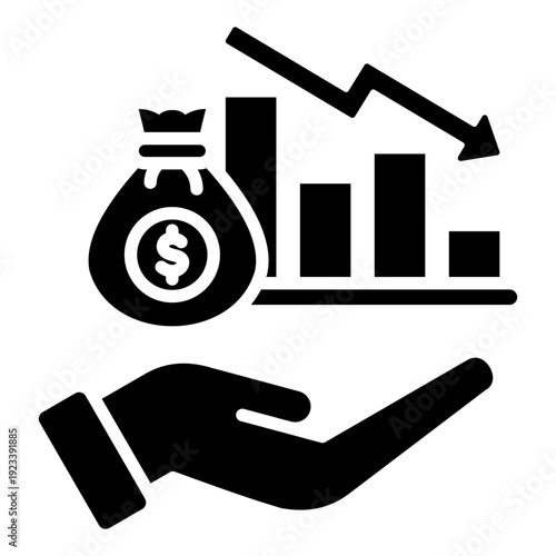 Decrease Income Icon