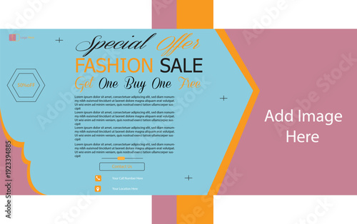 Fashion sale new year sale Design Vactor Templates 