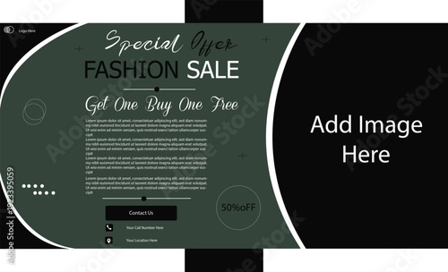 Fashion sale new year sale Design Vactor Templates 