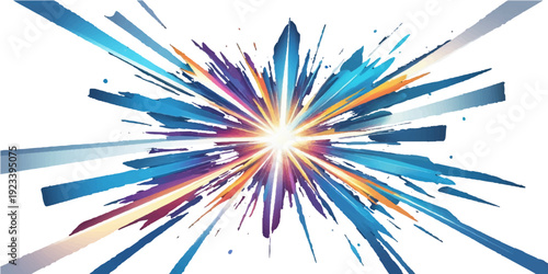 Abstract colorful background with scattered color pencils and vibrant patterns