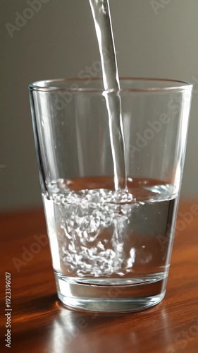 water pouring into glass video