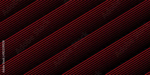 Red and black vector 3d futuristic tech glow and shinning line simple modern abstract banner.