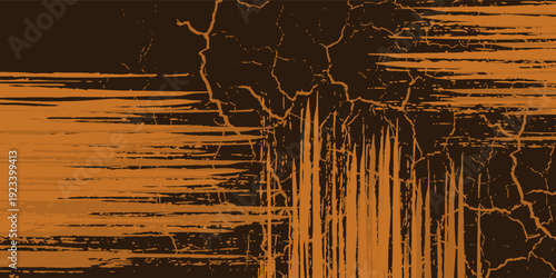 orange black brush Car sticker wrap pattern banner abstract sporty lines black orange color combination grunge brush modern pattern racing motorsport vector design.