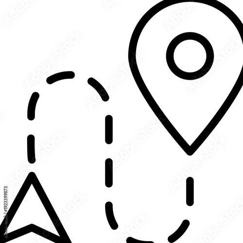 map location pin icons. navigation or route icon, commonly used to represent directions, GPS tracking, or a journey. 