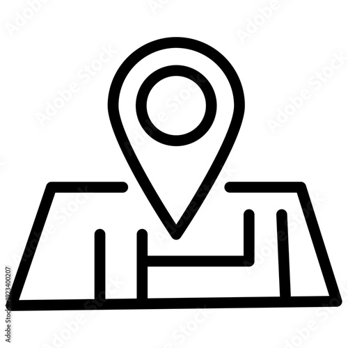 map location pin icons. icon representing a map pin symbol, commonly used in navigation and GPS applications. 