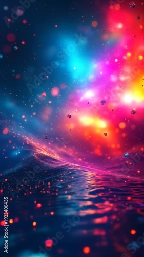 abstract background with stars and circles