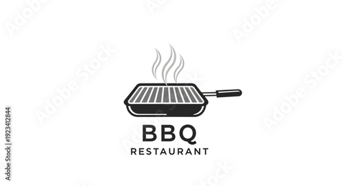 BBQ Grill Restaurant Logo Design.
