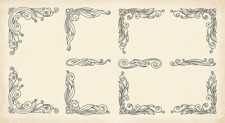 Flourish Frames: Whispers of Ink
