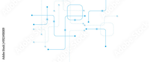 Abstract futuristic technology background. Technology background with crossed lines and dots.