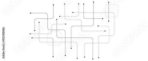 Abstract background with technology circuit board texture. Modern electronic motherboard texture. Creative idea for internet technology. Tech concept for header, web banner, website, presentation.