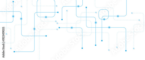 Abstract futuristic technology background. Technology background with crossed lines and dots.