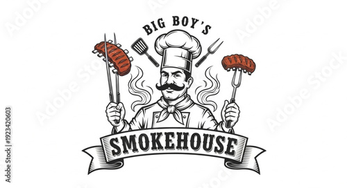 Big Boys Smokehouse Logo Design.