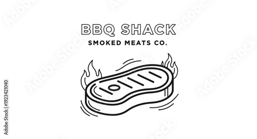 BBQ Shack Smoked Meats Logo Design.